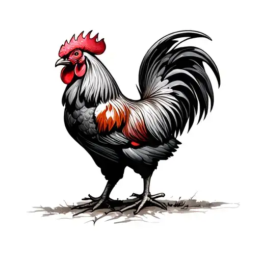 Fighting Roosters tattoo design idea