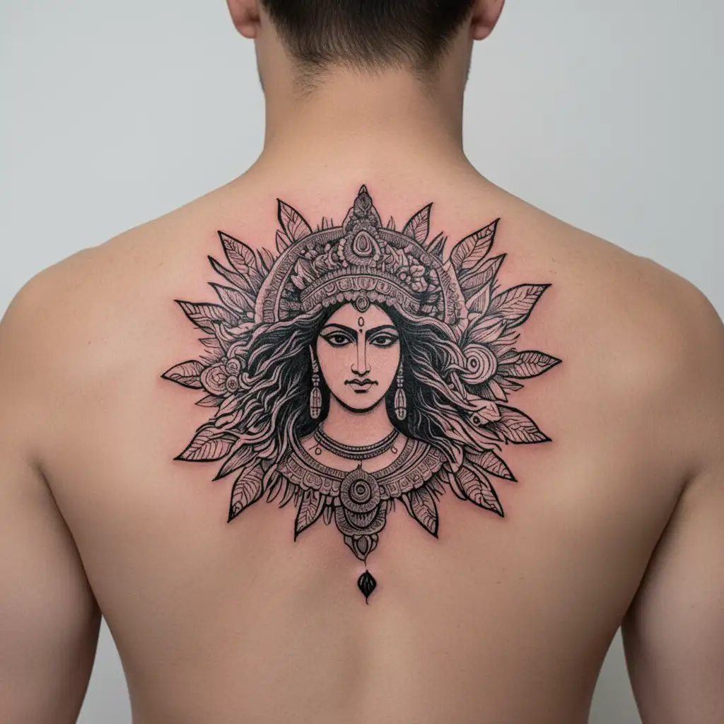 surya gods tattoo design idea