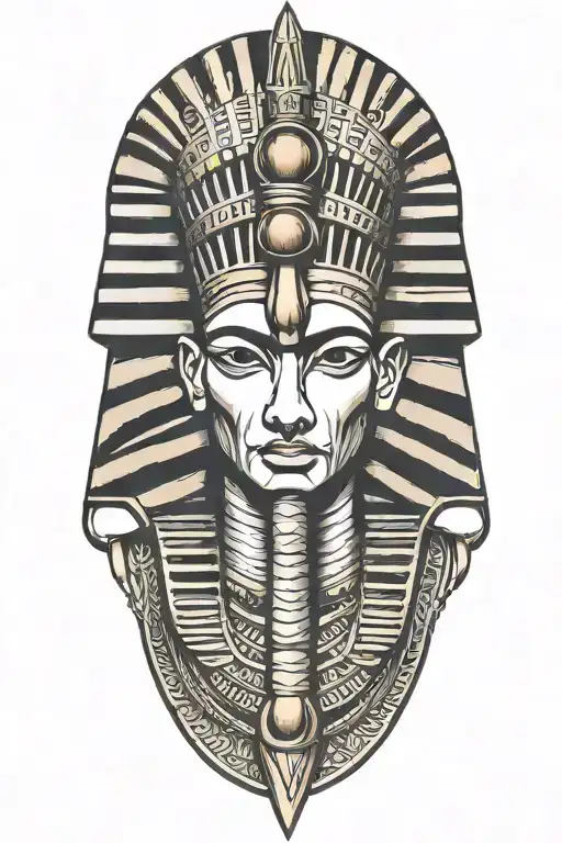 pharaoh tattoo design idea