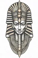 pharaoh tattoo design idea