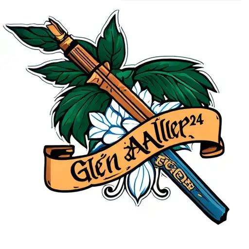 Glen Allen High School center class of 2024 tattoo design idea