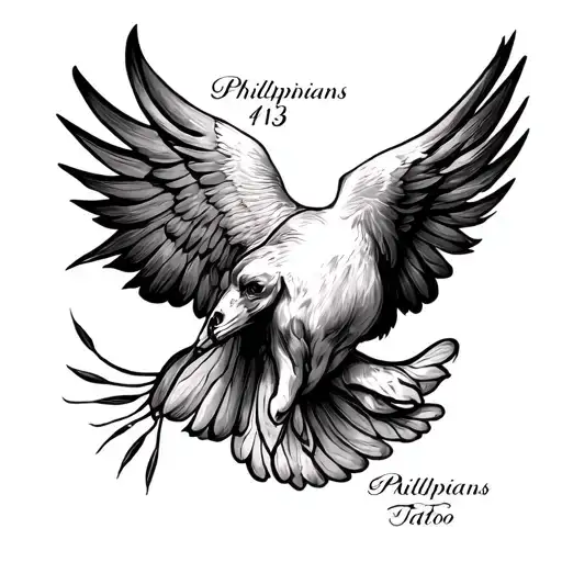 Philippians 4 13 tattoo design idea