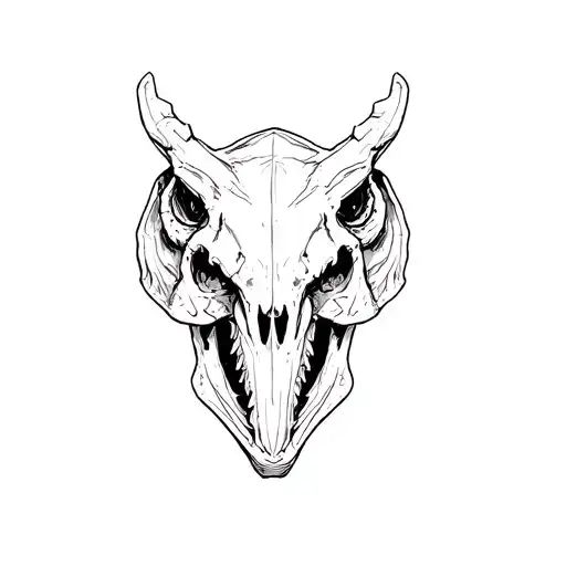 "Dinosaur skull" motorcycle helmet tattoo design idea