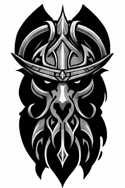Viking Tribal tattoo design idea