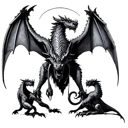 gothic cologne cathedral inspired gargoyles tattoo design idea