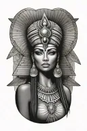 egyption goddess tattoo design idea