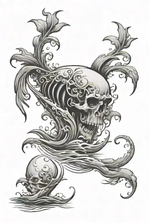 give your tears to the tides tattoo design idea