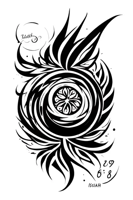 Isaiah 6: 8 9 tattoo design idea