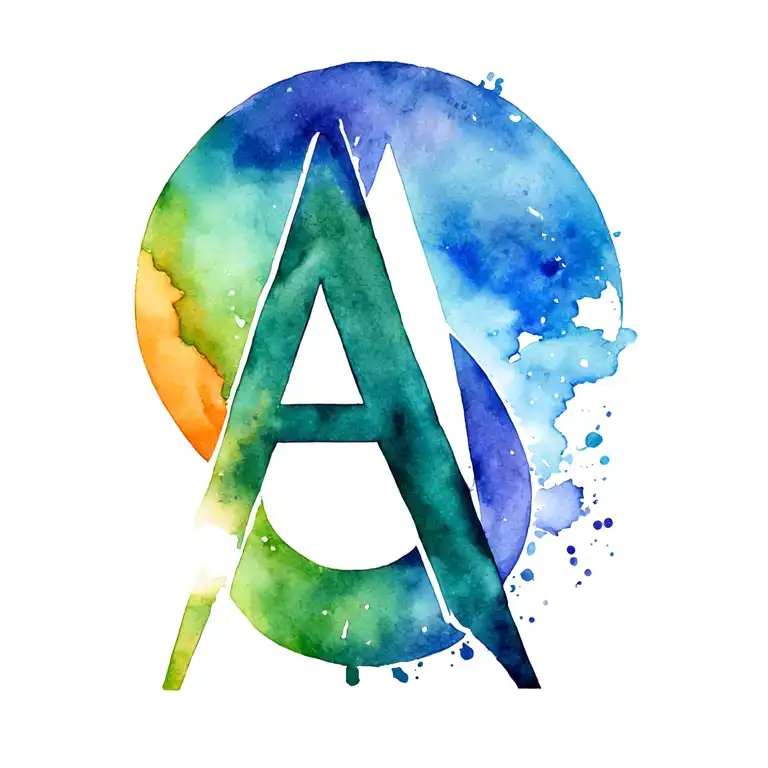 the Avenger A and cancer zodiac sign tattoo design idea