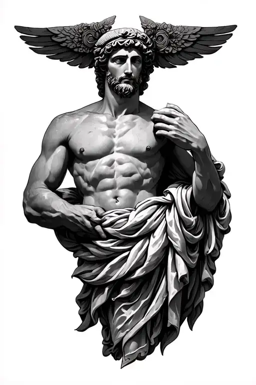 I want to fill a tattoo on my leg. Style - Realism / Microstrealism. The idea is Greek mythology. I thought about a little tattoo that tattoo design idea