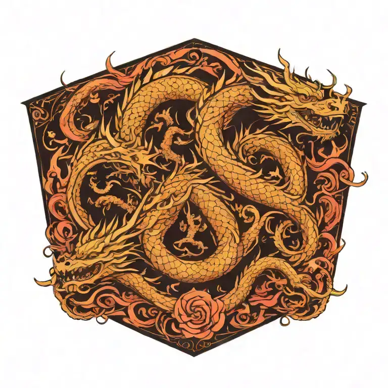 dragon tattoo design idea