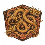 dragon tattoo design idea