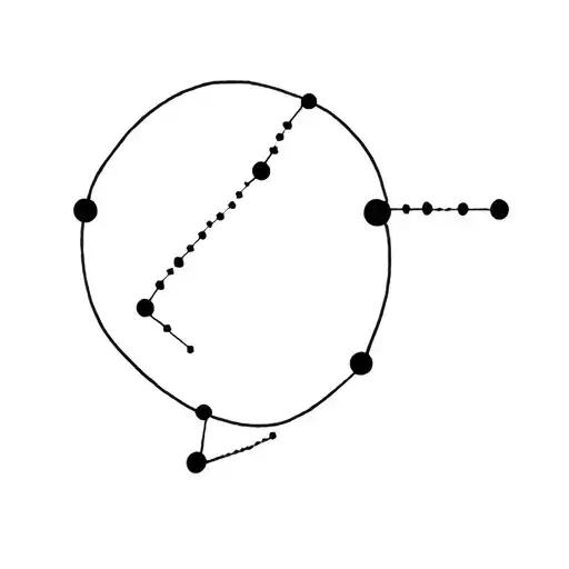 Gemini constellation tattoo design idea