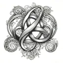 Nombre Infinity tattoo design idea