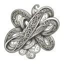 Nombre Infinity tattoo design idea