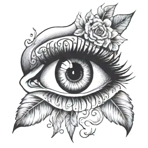 intuition eye tattoo design idea
