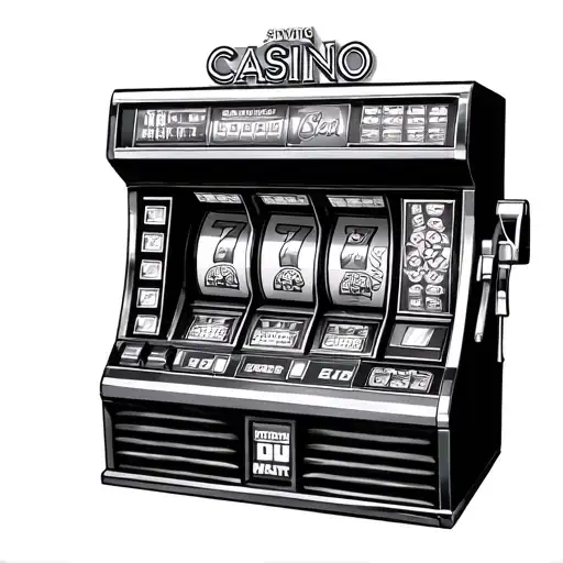 Casino machine 777 tattoo design idea