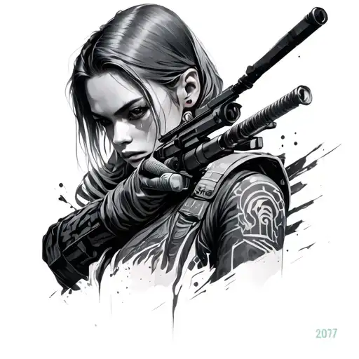 Cyberpunk 2077 tattoo design idea