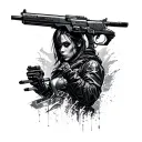 Cyberpunk 2077 tattoo design idea