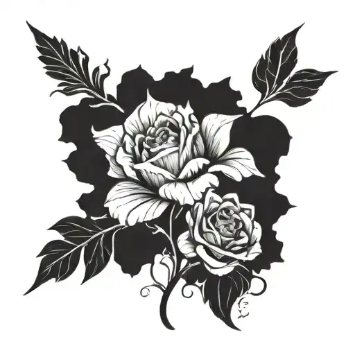 psalm 23:4 tattoo design idea