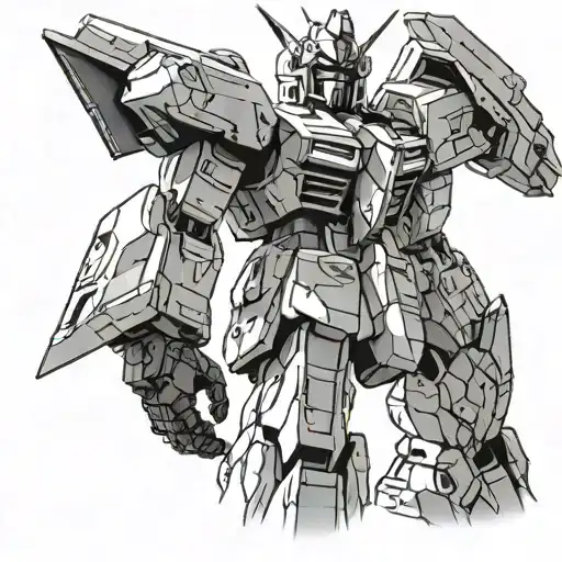 Gundam tattoo design idea