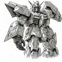 Gundam tattoo design idea