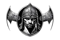 gladiator tattoo design idea