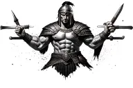 gladiator tattoo design idea