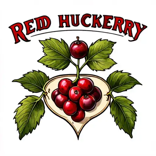 red huckleberry  tattoo design idea
