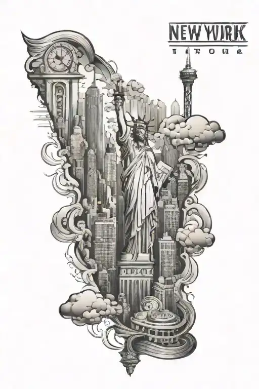 new york city tattoo design idea