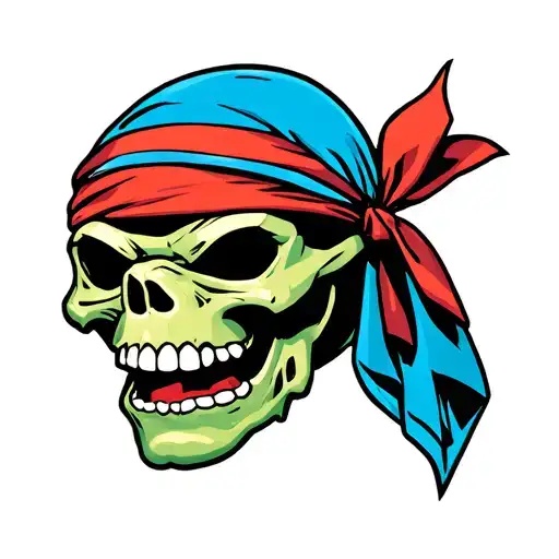 teenage mutant ninja turtles skulls with bandanas tattoo design idea