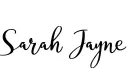 "Sarah Jayne" tattoo design idea
