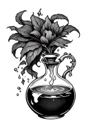 magic potion tattoo design idea
