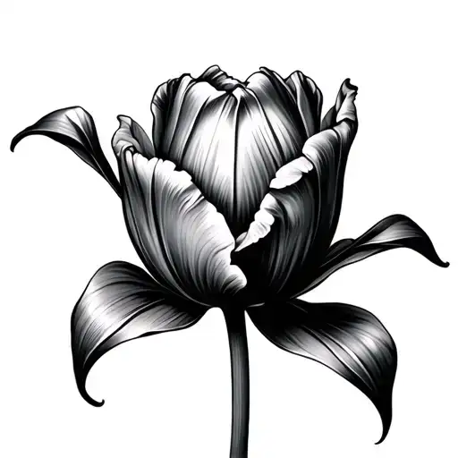 Dutch Tulip tattoo design idea