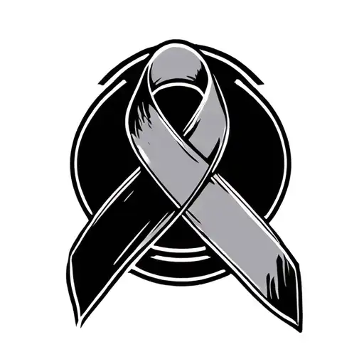 Recovery Ribbon tattoo design idea