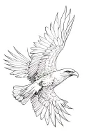 eagle soaring tattoo design idea