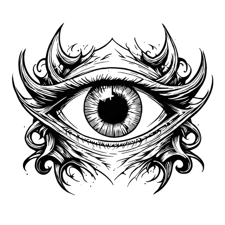 men evil eye chest tattoo design tattoo design idea