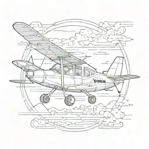 cessna tattoo design idea