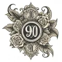 910 area code tattoo design idea