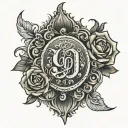 910 area code tattoo design idea