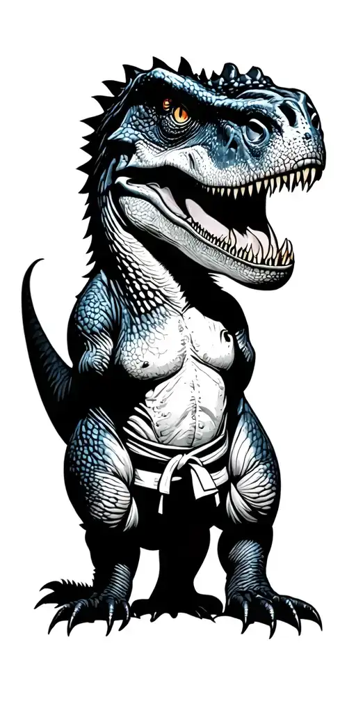 bjj black belt, my boys as dinosaurs, kentucky state bird tattoo design idea