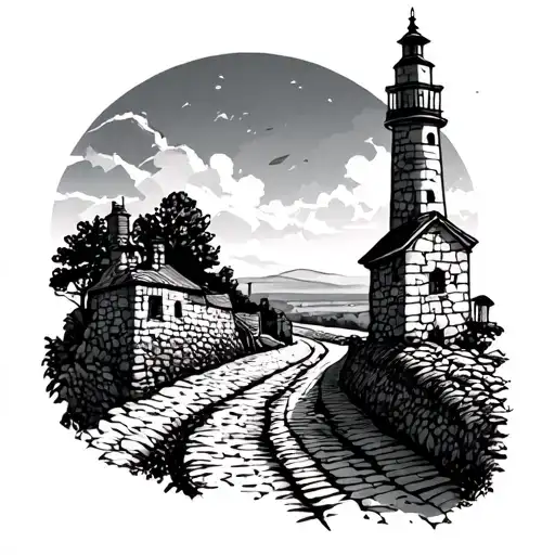 Camino de Santiago tattoo design idea