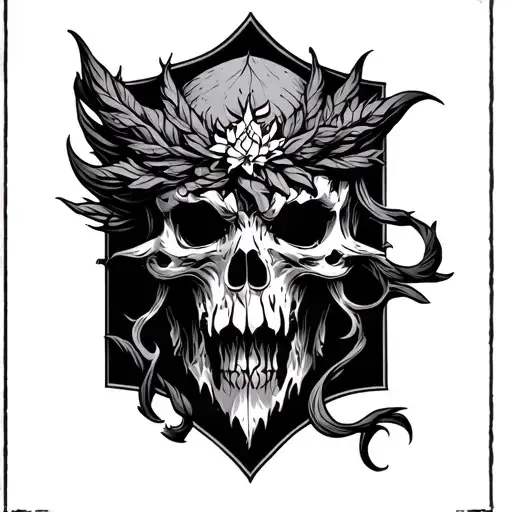 Fortune Favours The Brave tattoo design idea