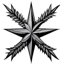 costa rican culture 3 stars tattoo design idea