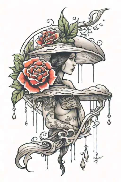echoes of rain tattoo design idea