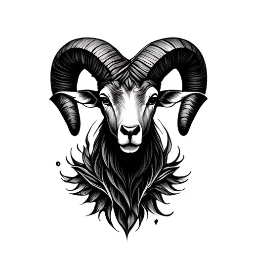 aries ram tattoo design idea