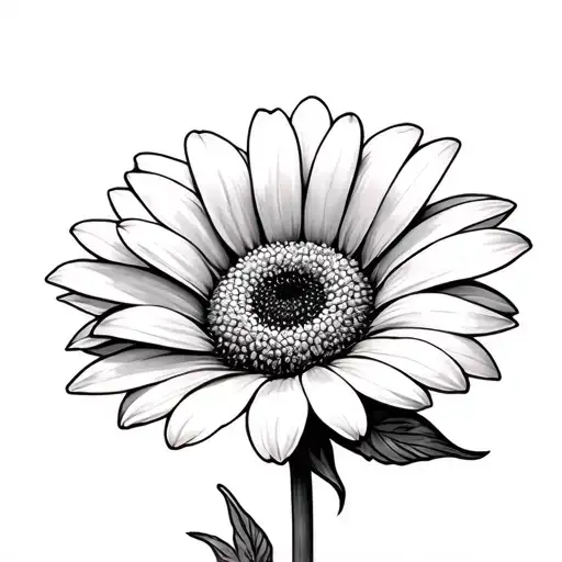 GERBERA DAISY tattoo design idea