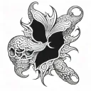 boys anus tattoo design idea