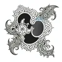 boys anus tattoo design idea