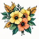 Wallflower tattoo design idea